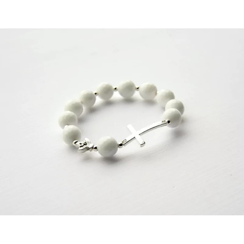 Růženec náramek Agat 10 mm