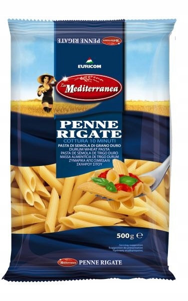 Makaron Mediterranea Penne Rigate rurki 500 g x 10 EAN (GTIN) 5201013003032