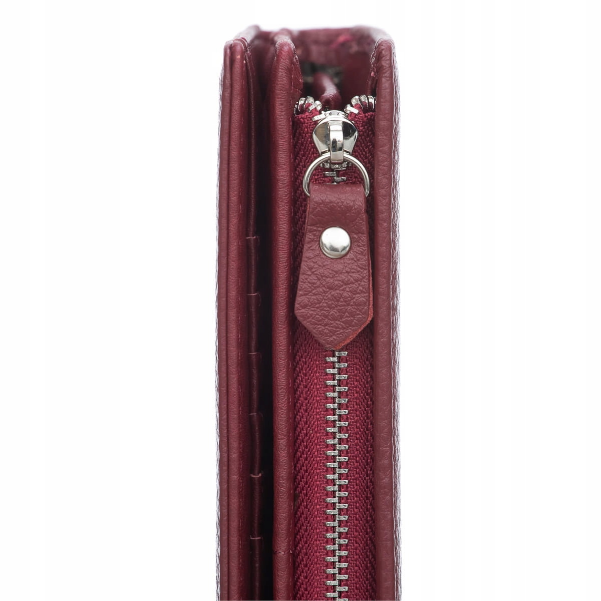 Portfel damski Skórzany VerMari Morbido Bordowy Orientacja pionowa
