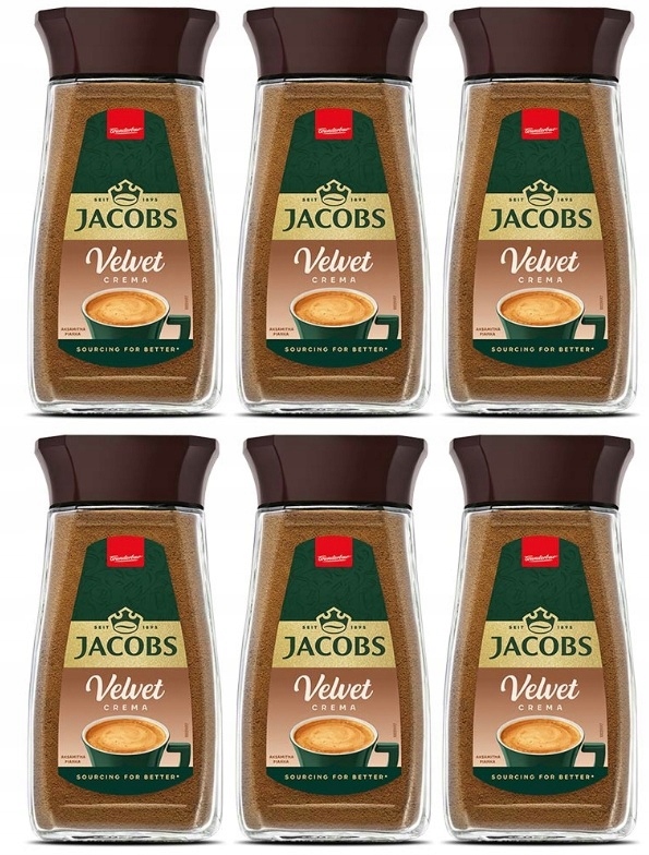 6x 200g Jacobs Velvet Kawa rozpuszczalna Karton