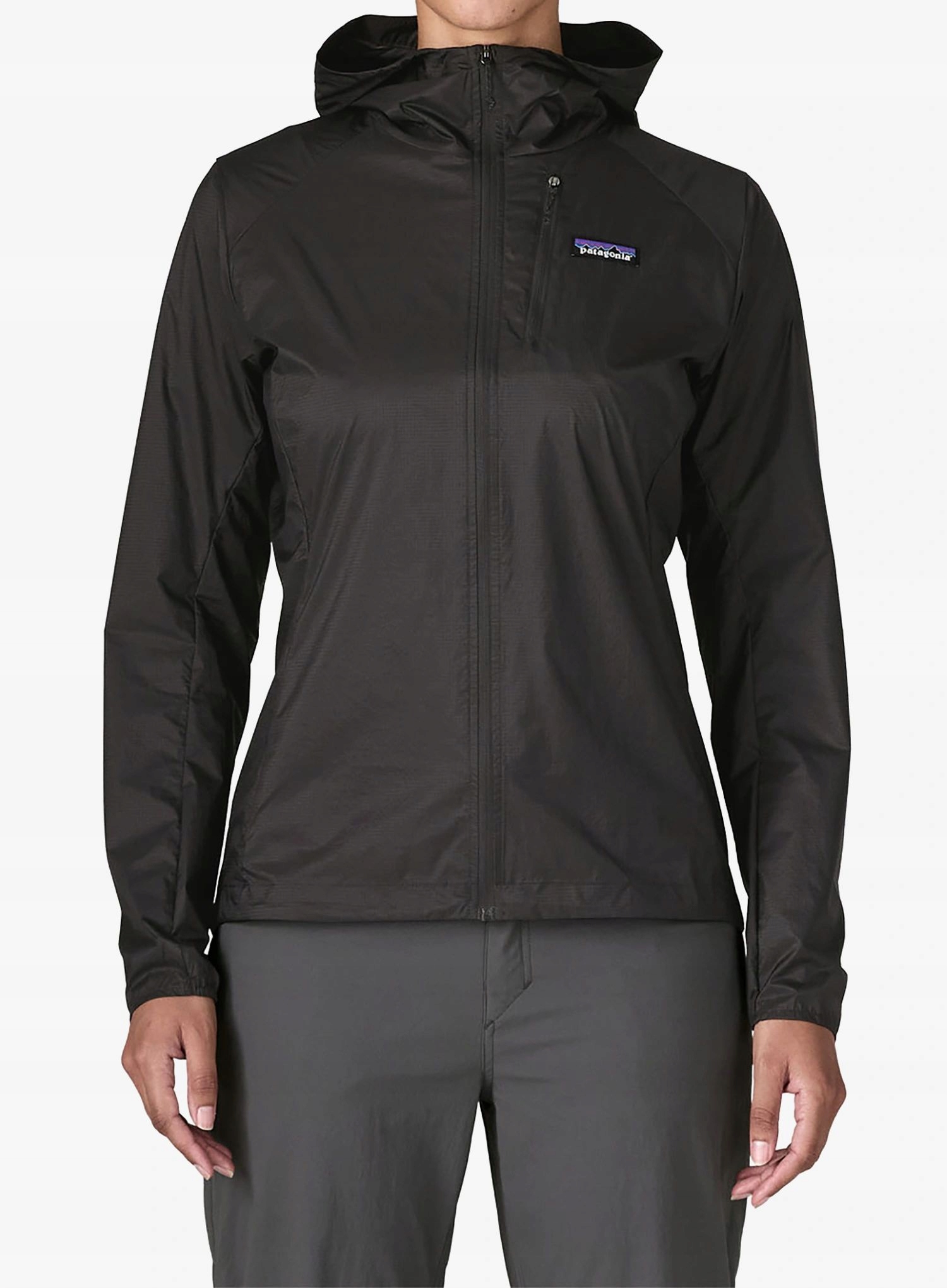 Kurtka do biegania damska Patagonia Houdini Jacket Black w/Black Rozmiar: M