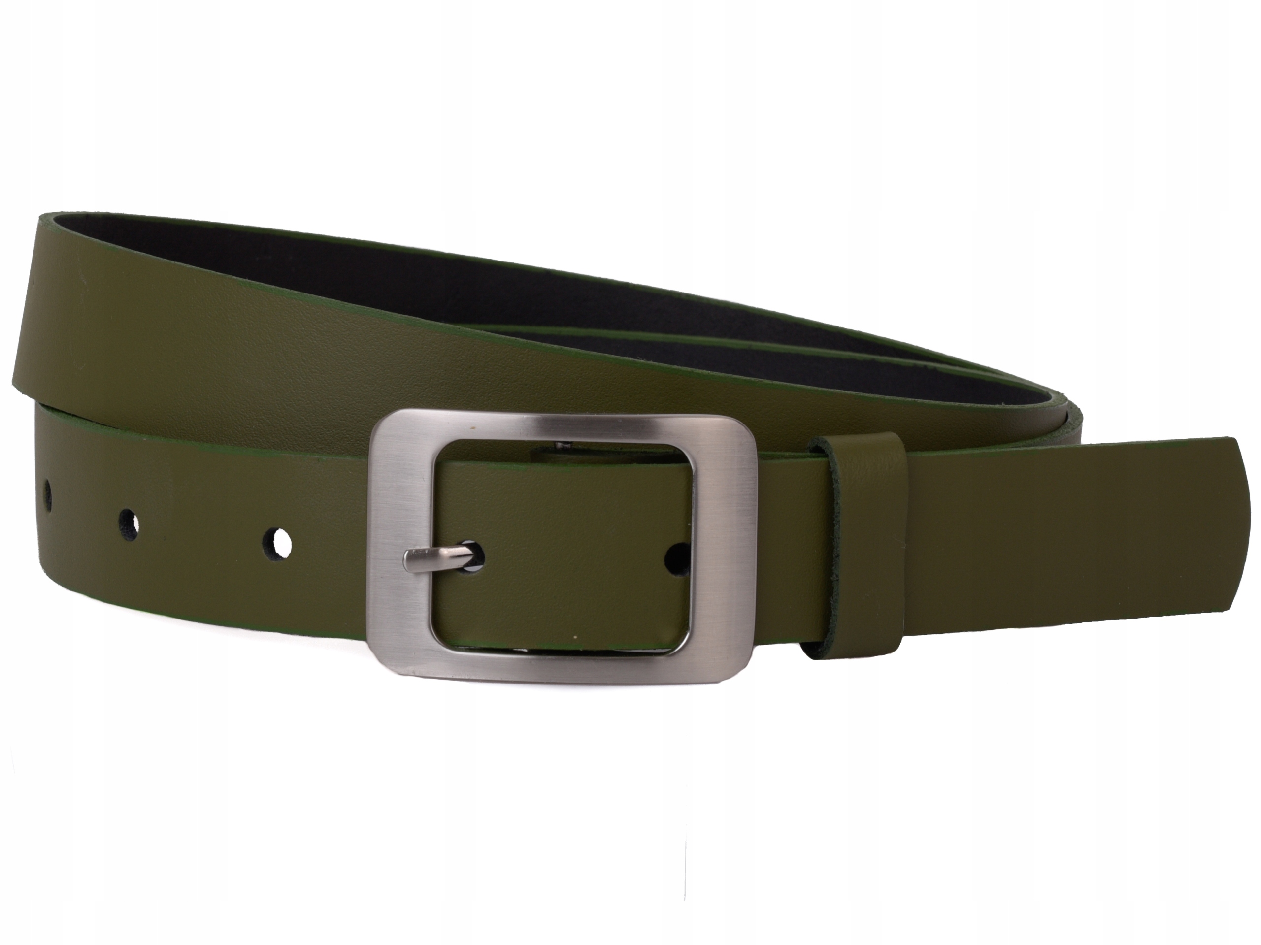 

Skórzany Pasek damski 3cm Khaki