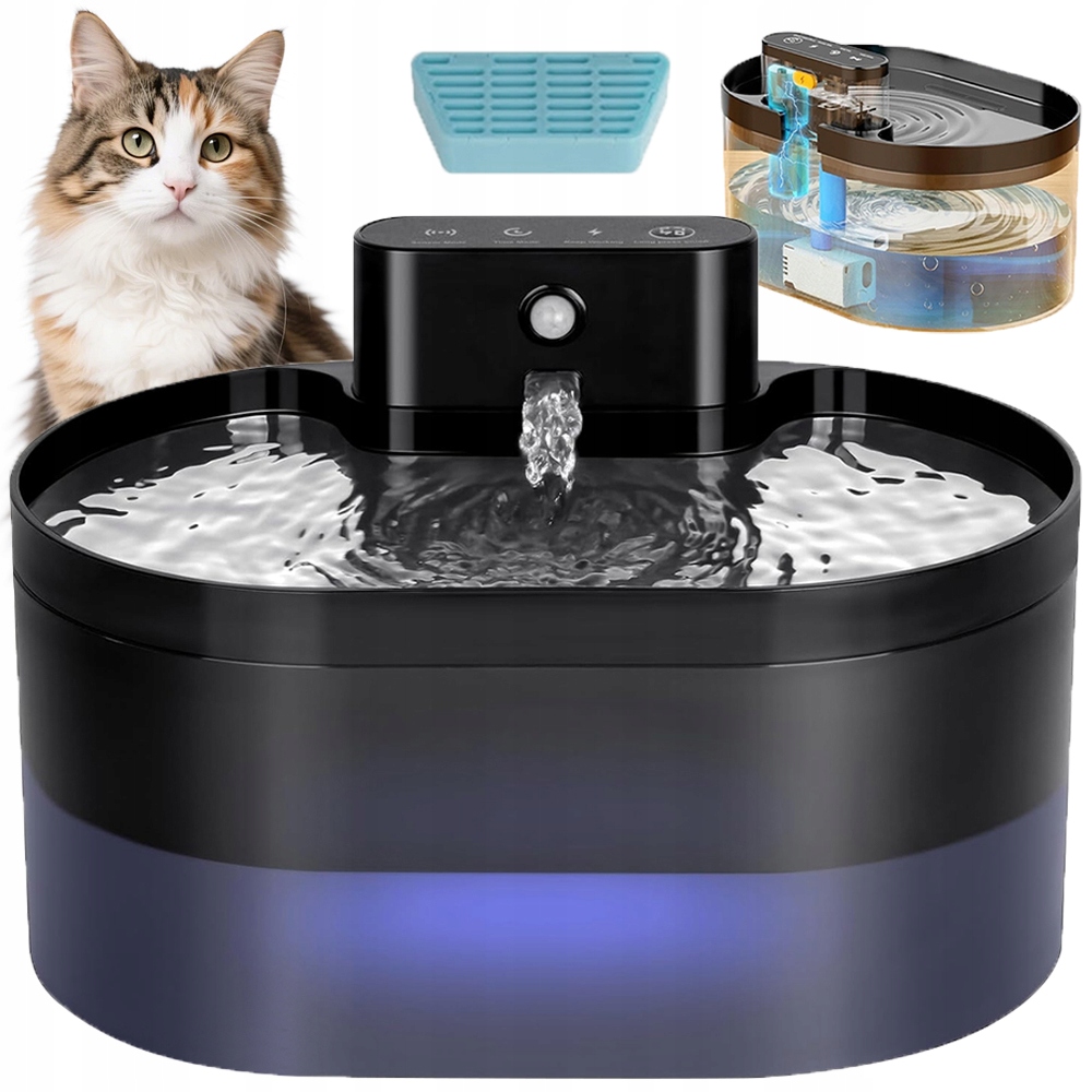 Levně Napáječka Automatická Fontána Pro Kočky Psa Čisticí Filtr
