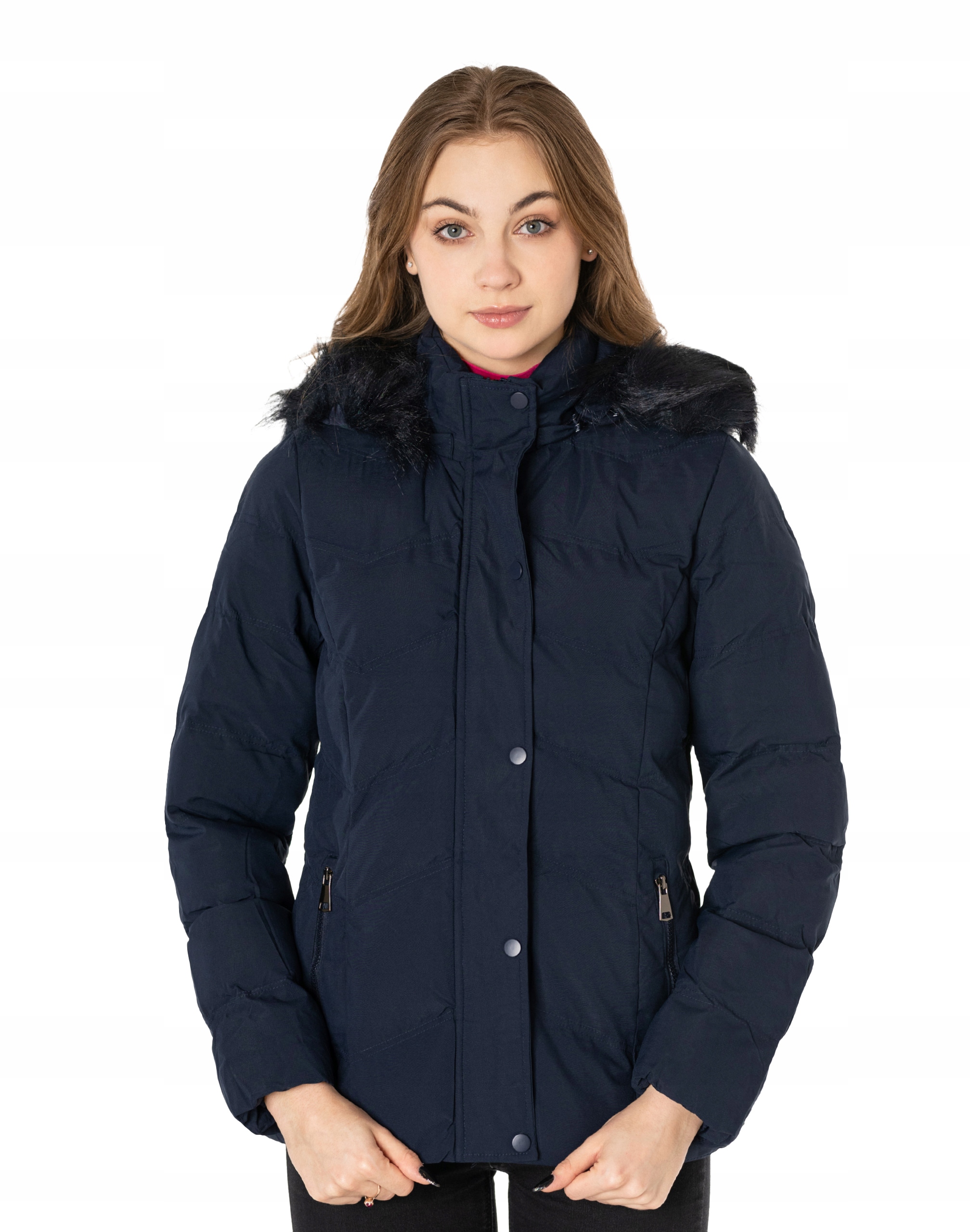 Teplá dámská Zimní Bunda typu Alaska 9057-2 XL