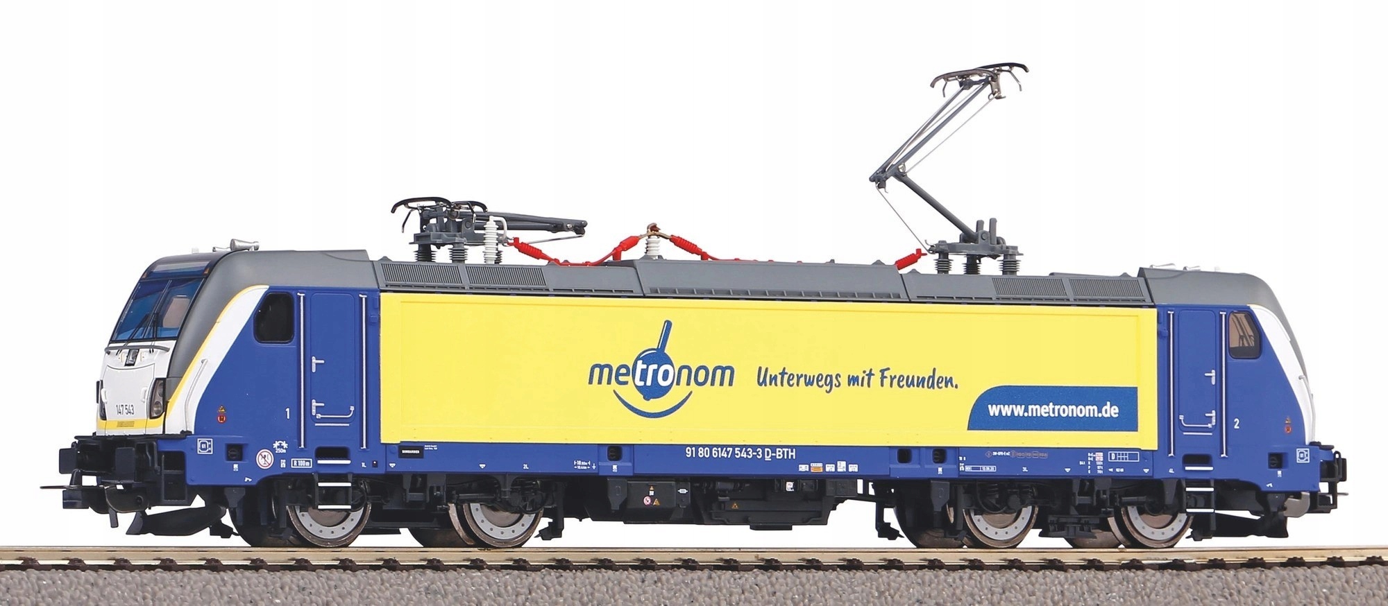 Elektrická lokomotiva Br 147 Traxx AC3 2 sběrači Metronome