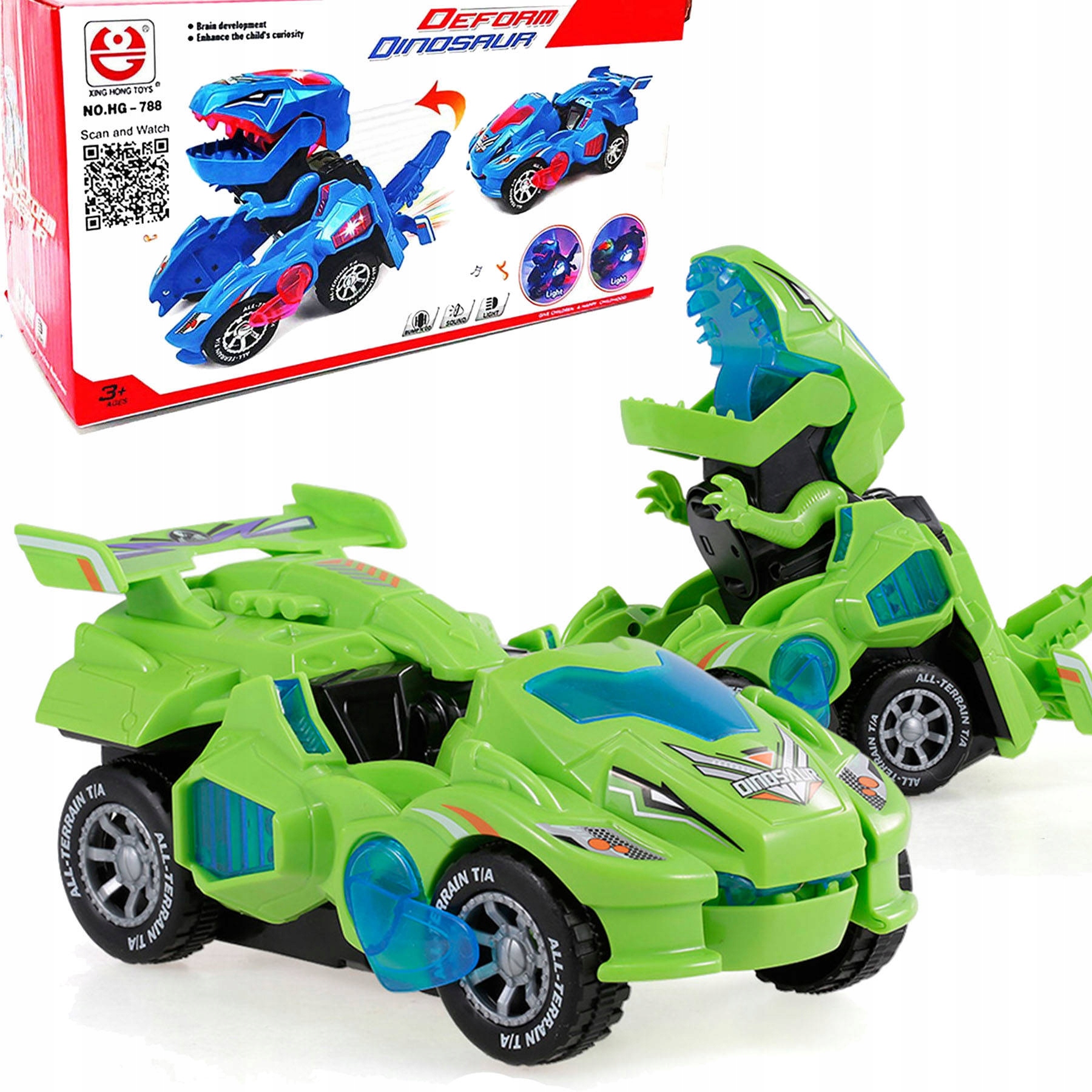 

Transformujące Autko 2w1 Auto Robot Dinozaur