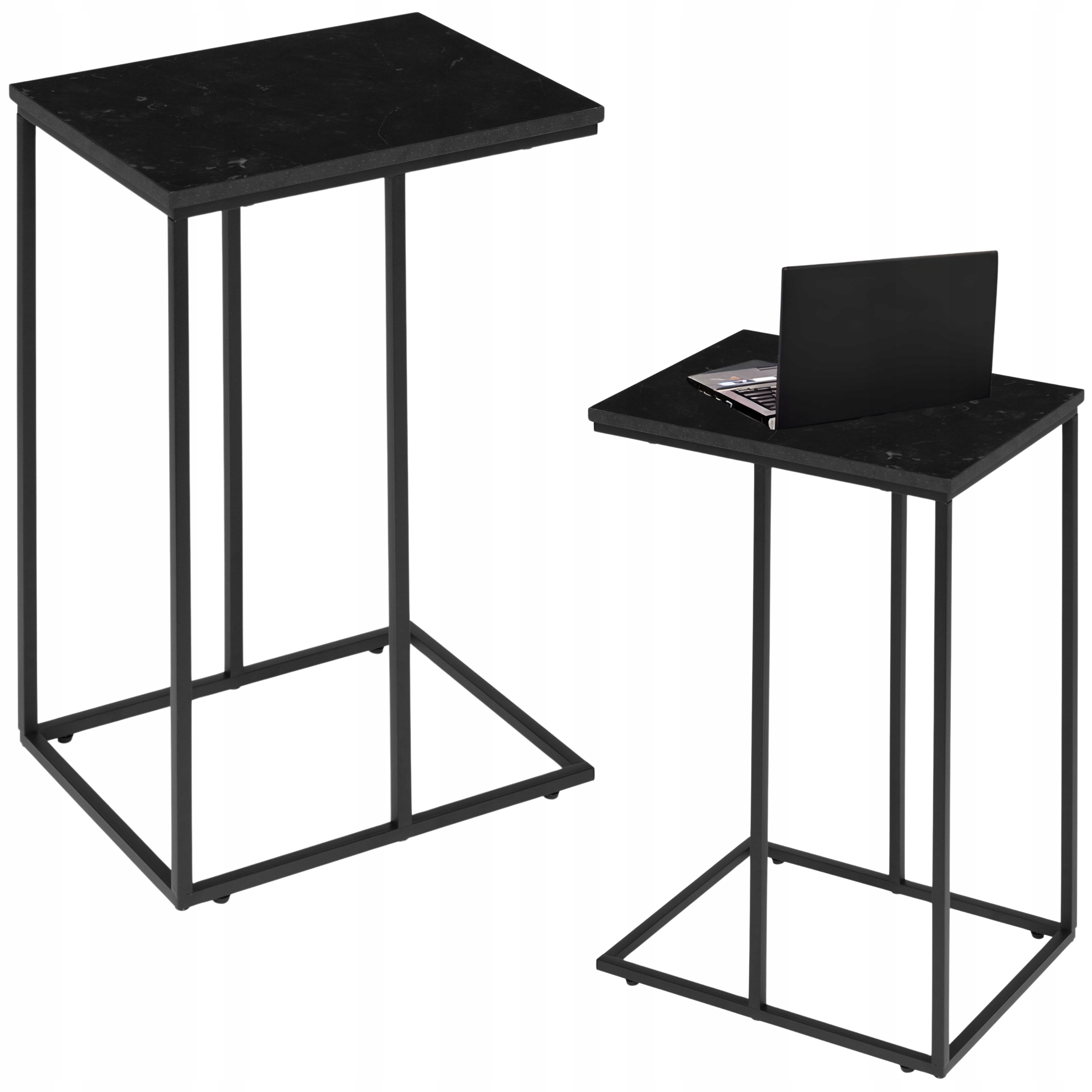 STOLIK POD LAPTOPA BOCZNY POMOCNICZY DOSTAWKA DO ŁÓŻKA CZARNY