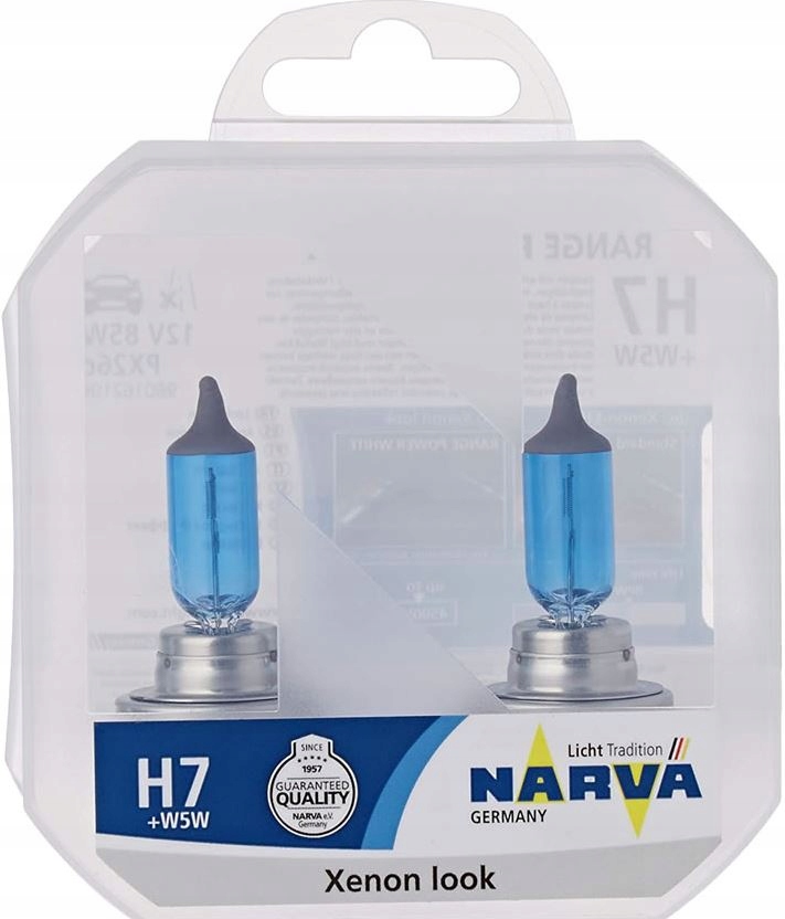

Narva H7 12V 85W Range Power White Xenon Look +W5W
