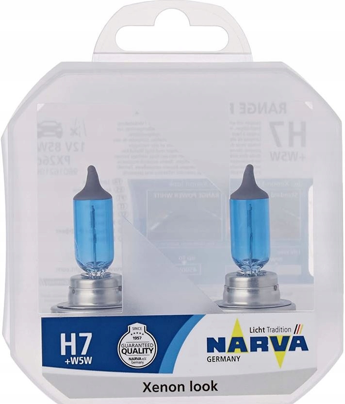 NARVA H7 12V 85W RANGE POWER WHITE XENON LOOK +W5W 980162100 za 49