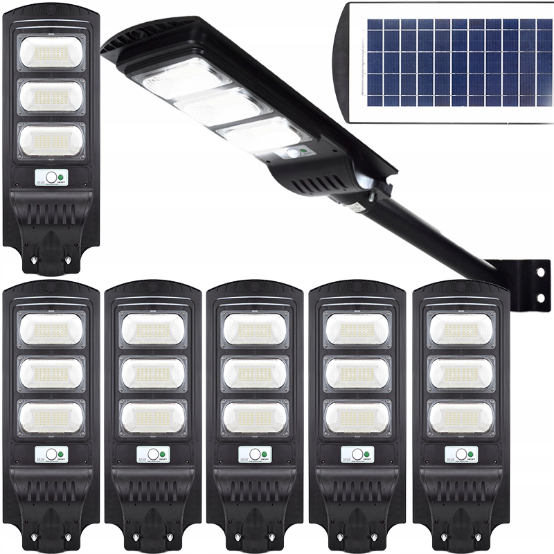 6x Oświetlenie Solarne Lampa Led Do Garażu Na Podjazd Parking Do Magazynu