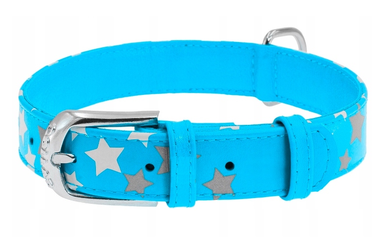 Levně Waudog Collar Obojek pro psa kožený 15MM 27-36CM Reflexní