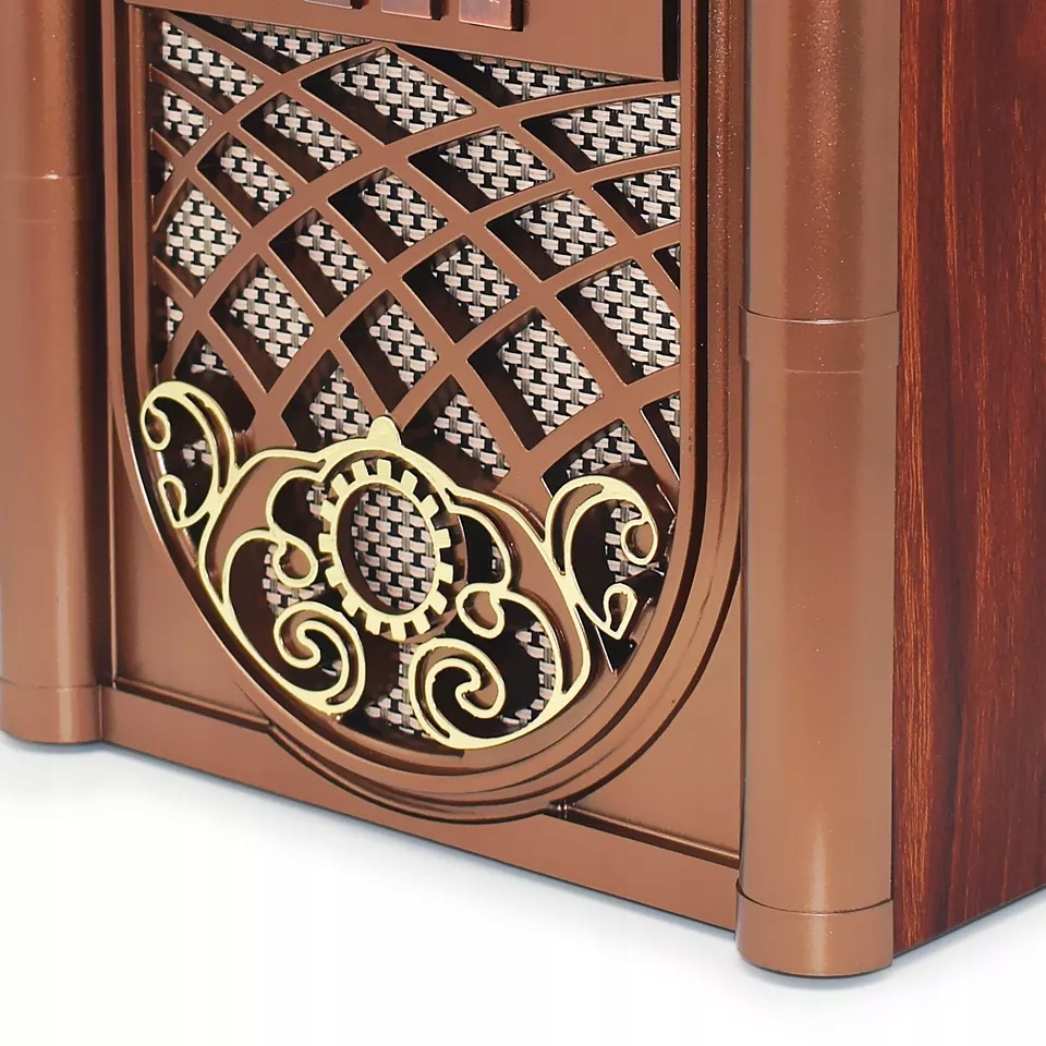 Radio Retro Szafa Grająca Powerbank 1200mAh USB Bluetooth microSD 1x18650 Radio AM FM SW