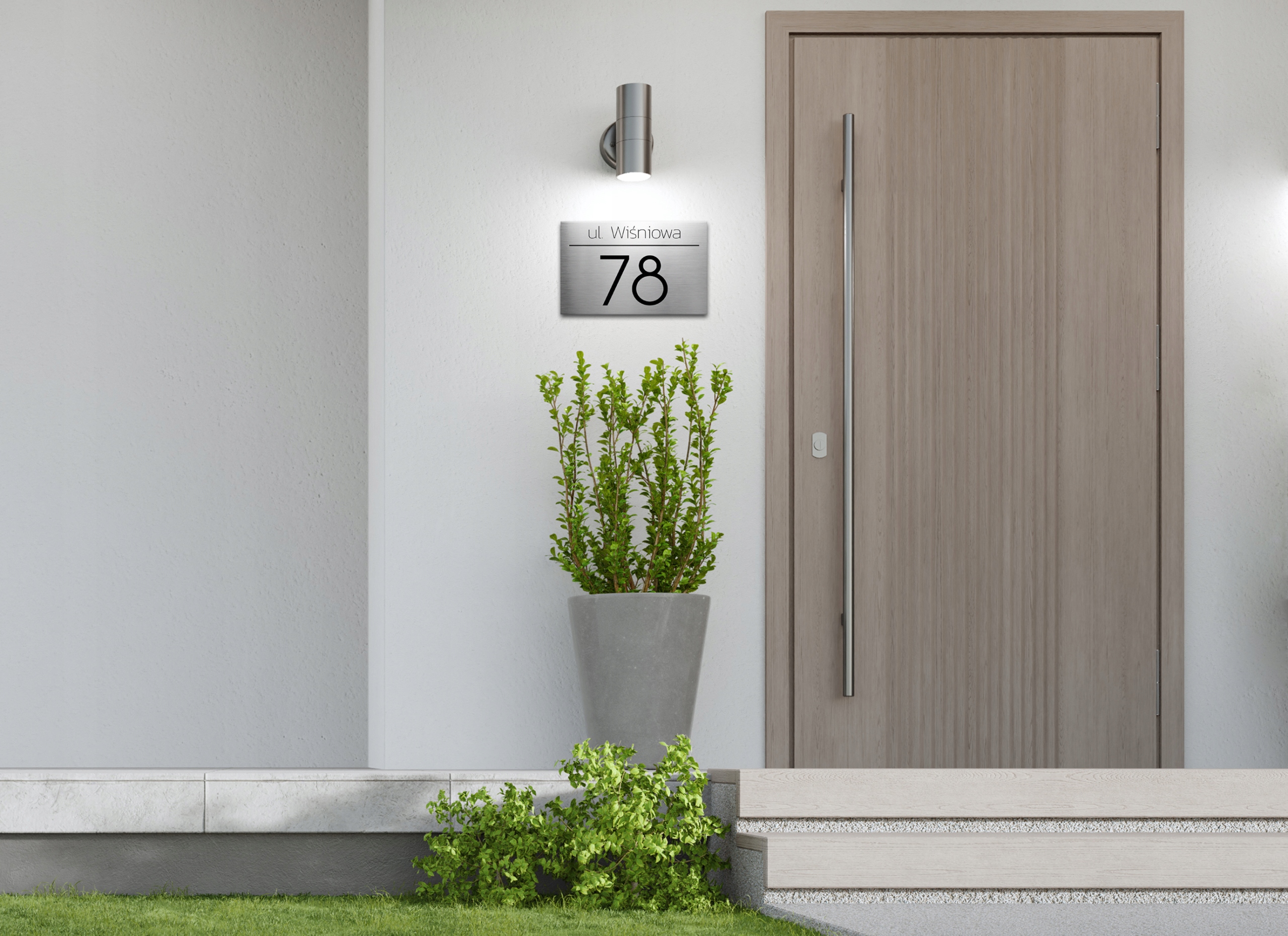 TABLICZKA na dom TABLICA Adresowa NUMER DOMU wz 87 Szerokość produktu 32 cm