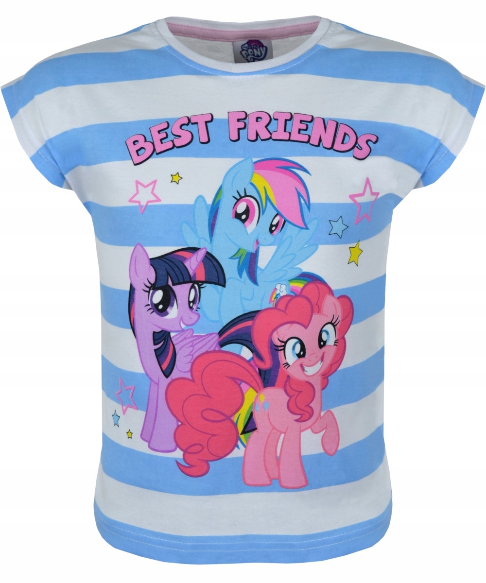 

Bluzka Kucyki Pony w paski niebieski 98