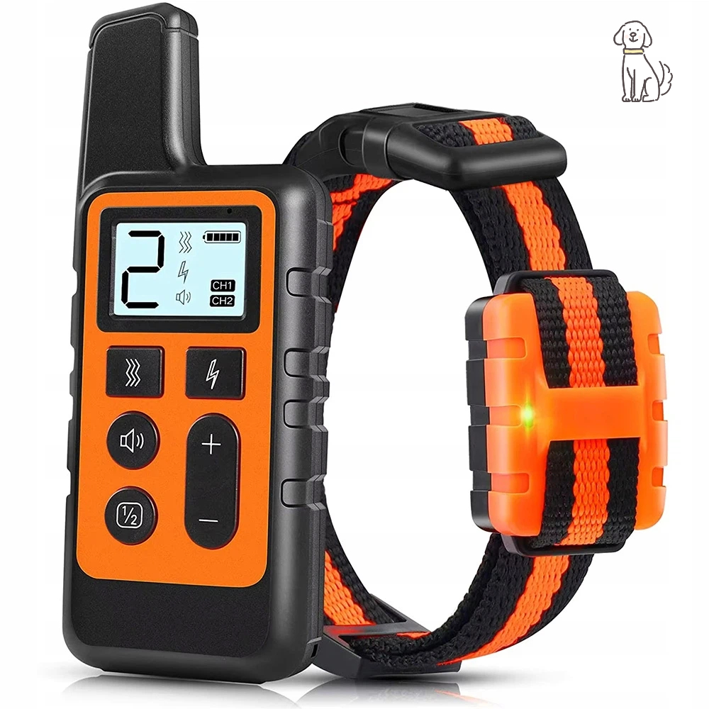 Levně Elektrický Obojek Pro Psa S 9 Úrovněmi Vibrací A Humanitárního Impulsu
