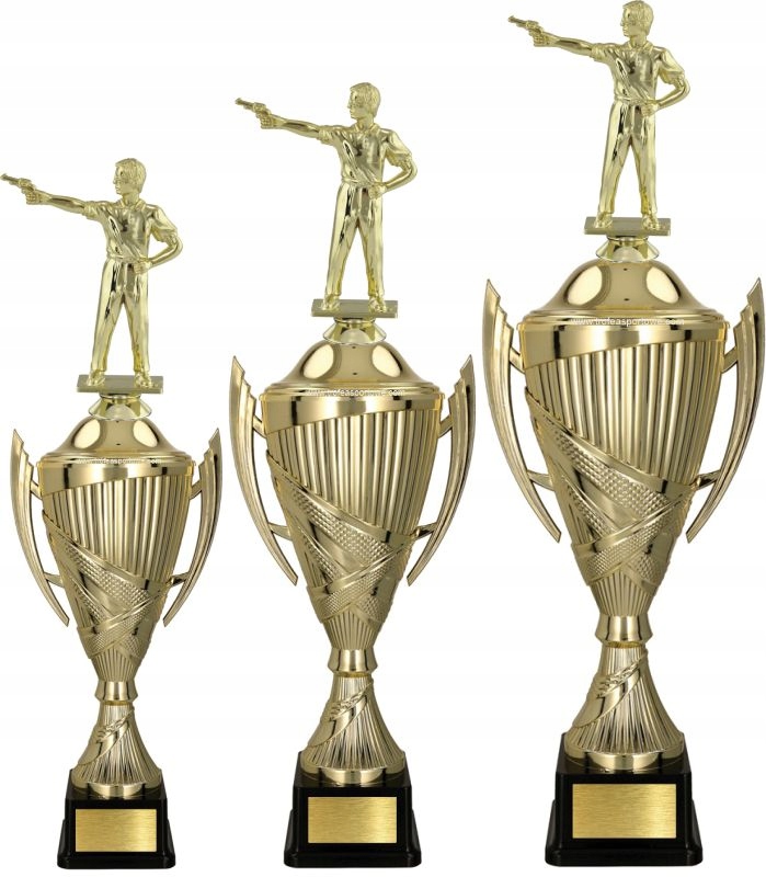 

Komplet pucharów Broń Krótka 42-38-34 cm +grawer