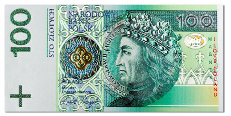 

Magnes 100 Zł Banknot Dwustronny