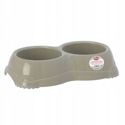 

Pet Nova Miska antypoślizgowa 2x330ml szara
