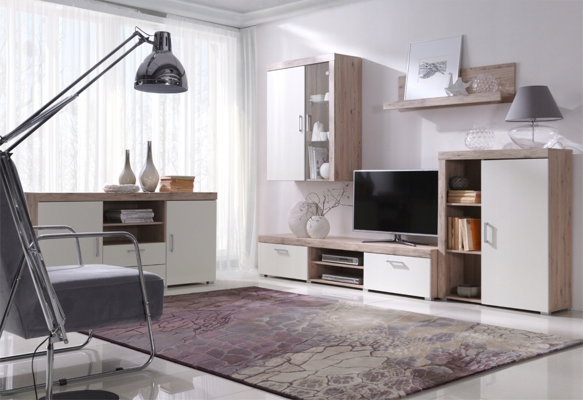 Witryna wisząca SAMBA 4, Śliwa / Grafit Kolekcja SAMBA