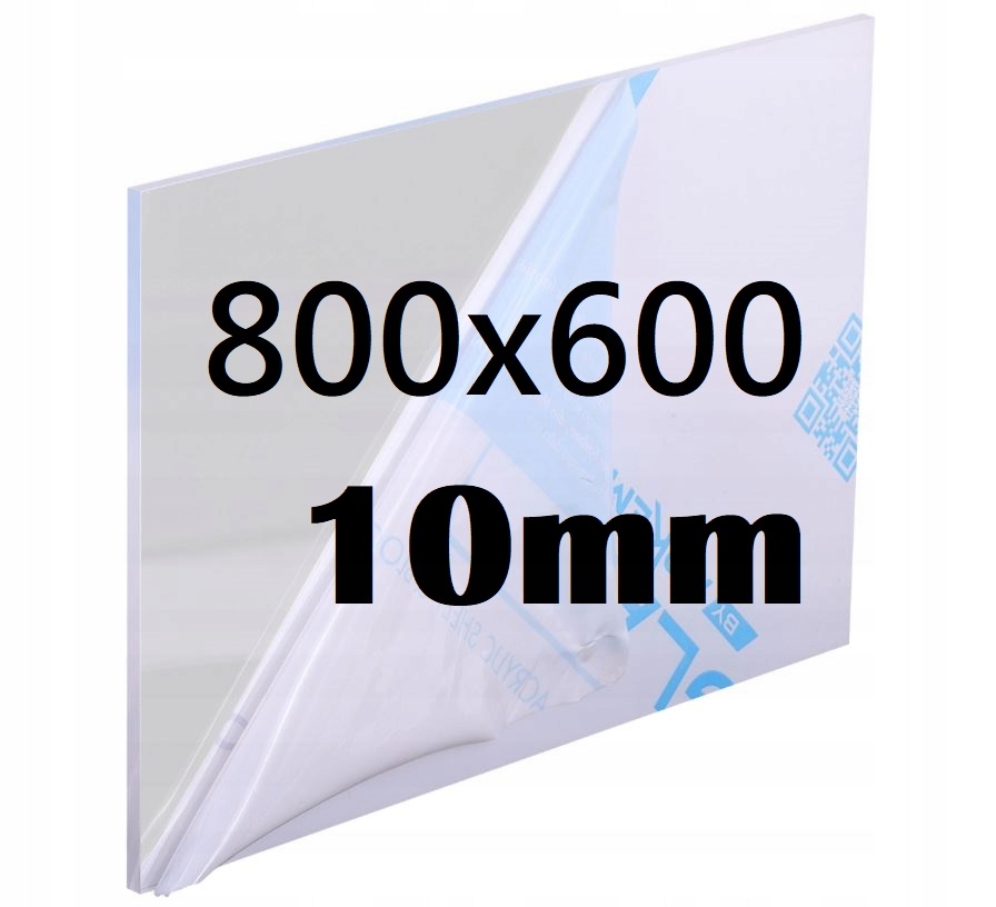 Plexi Plexi Plexi Plexa na míru 80 cm x 60 cm x 10 mm