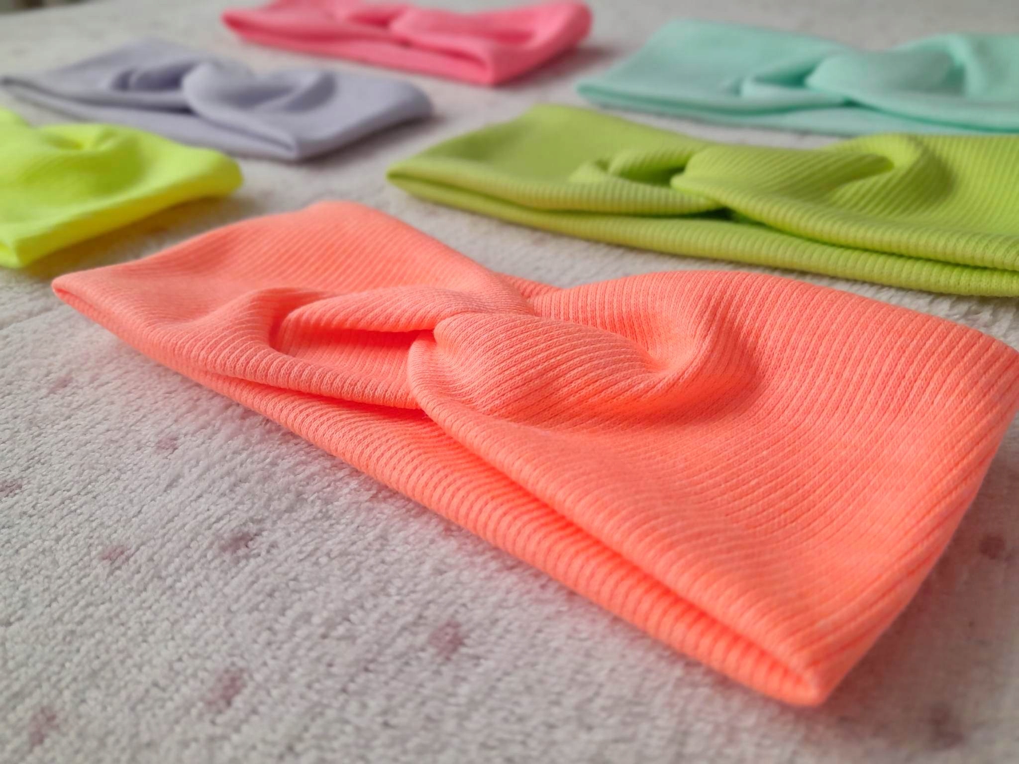 OPASKA WIOSENNA neon MIĘTOWA prążek PL PRODUKCJA Rodzaj opaska