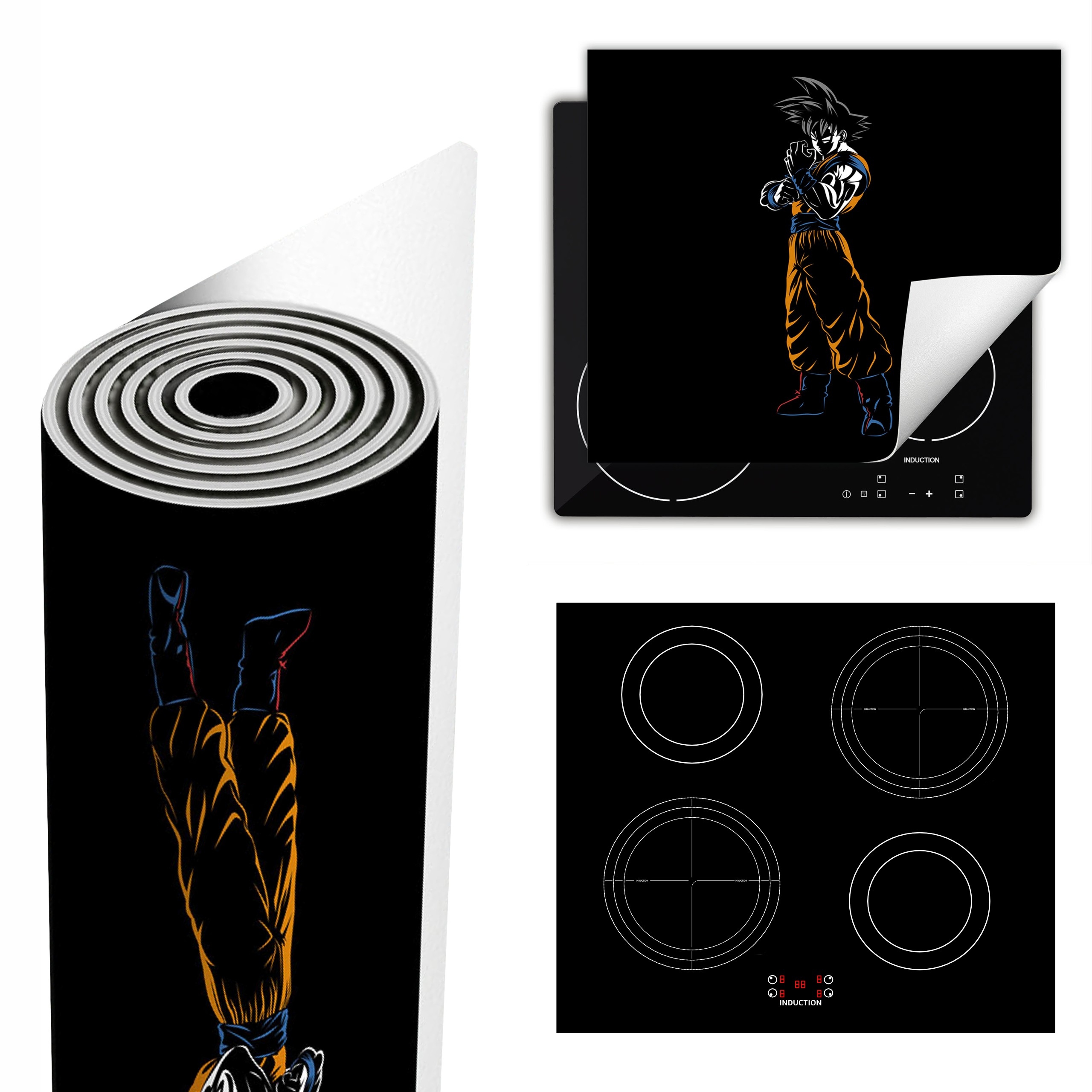 Ochranná Podložka Na Sporák Má Více Místa 60x52, černá Son Goku