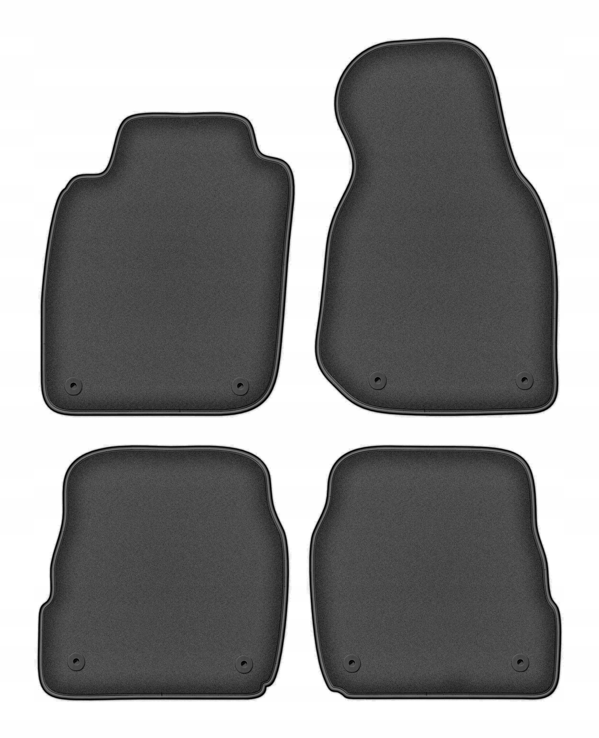 Velúrové autokoberce Premium 4 ks pre: Audi A6 C5 1997-2005