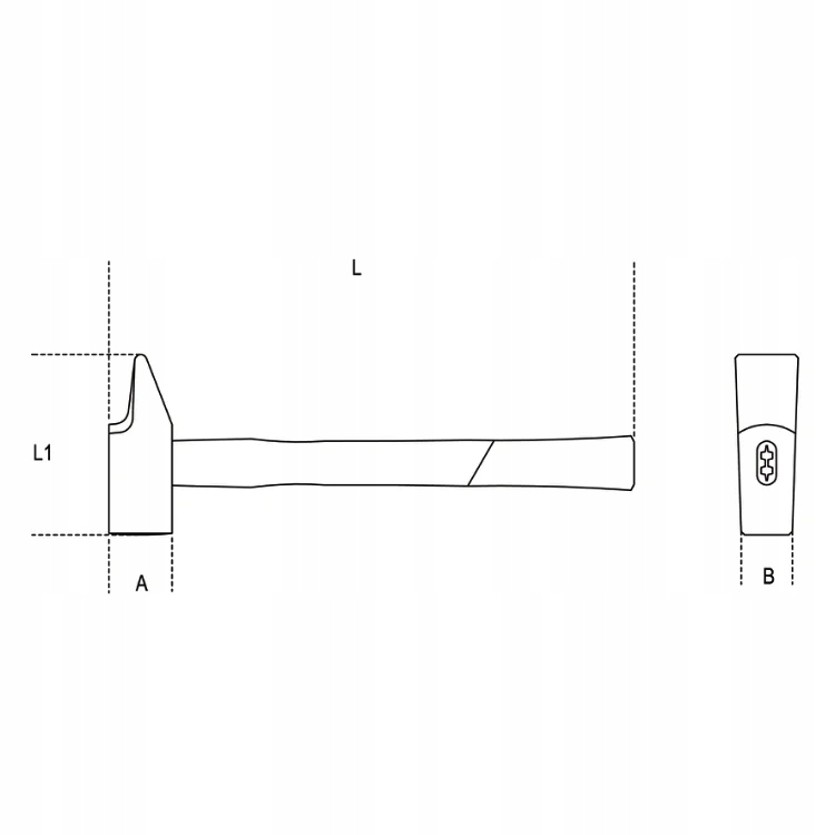 Młotek ślusarski francuski 26mm 310g 1370F Beta Marka Beta