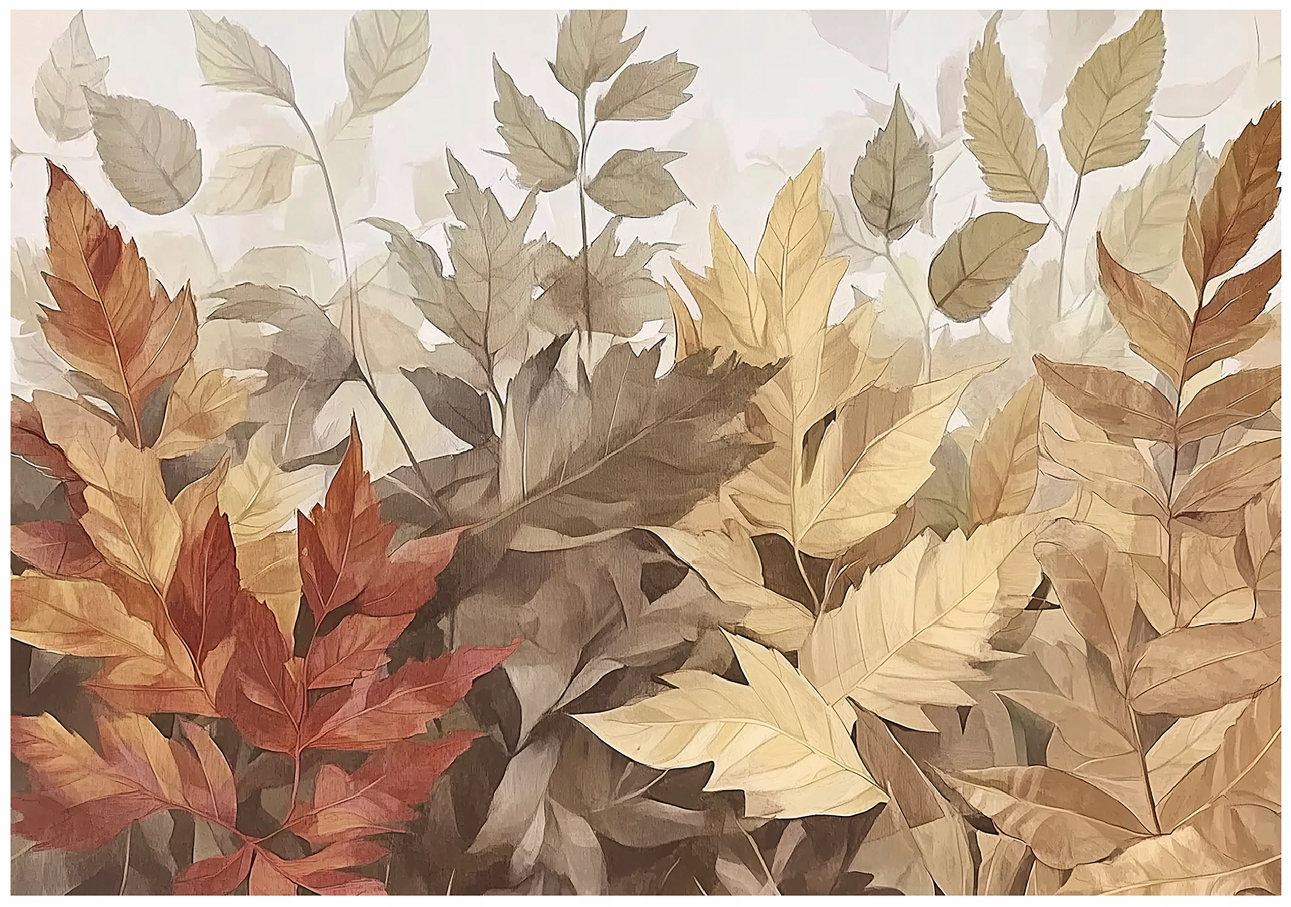 Fototapeta Jesenné Listy Hnedá Spálňa Obývacia Izba Tapeta Flizelina 350x250