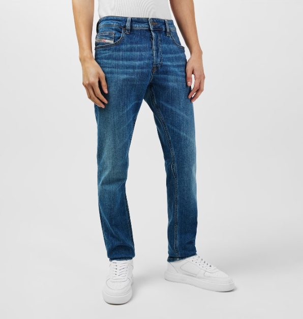 Diesel Jednoduché Pánské Modré Džíny S Oděrkami 26 l34 6FA