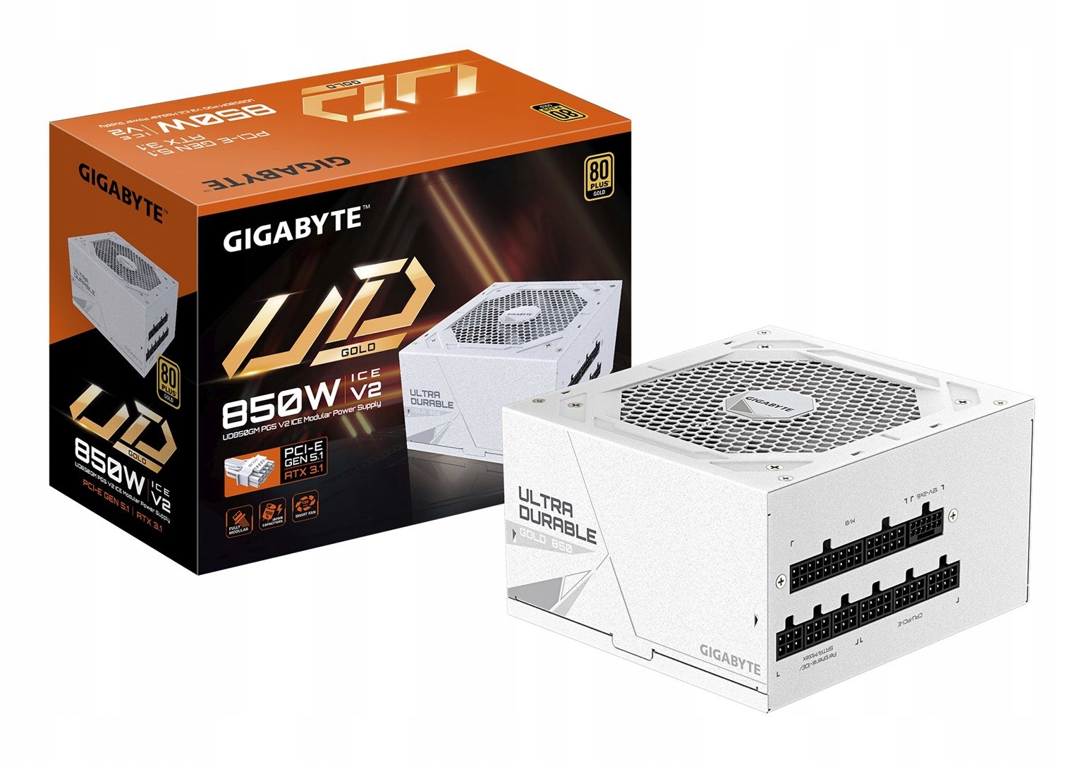 Zasilacz Gigabyte UD850GM PG5 Ice 850W