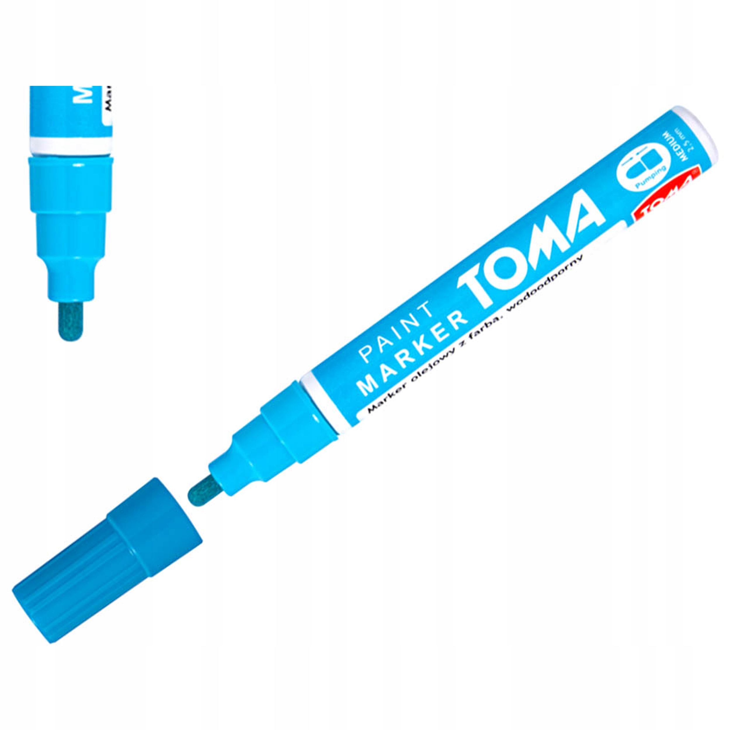 

Marker Olejowy Olejny Toma TO-440 Jasny Niebieskie