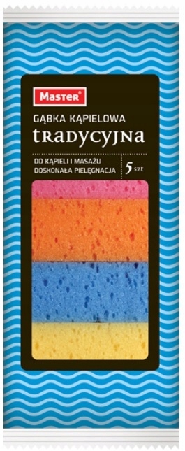 

Gąbka Kąpielowa Tradycyjna Master 5 Sztuk
