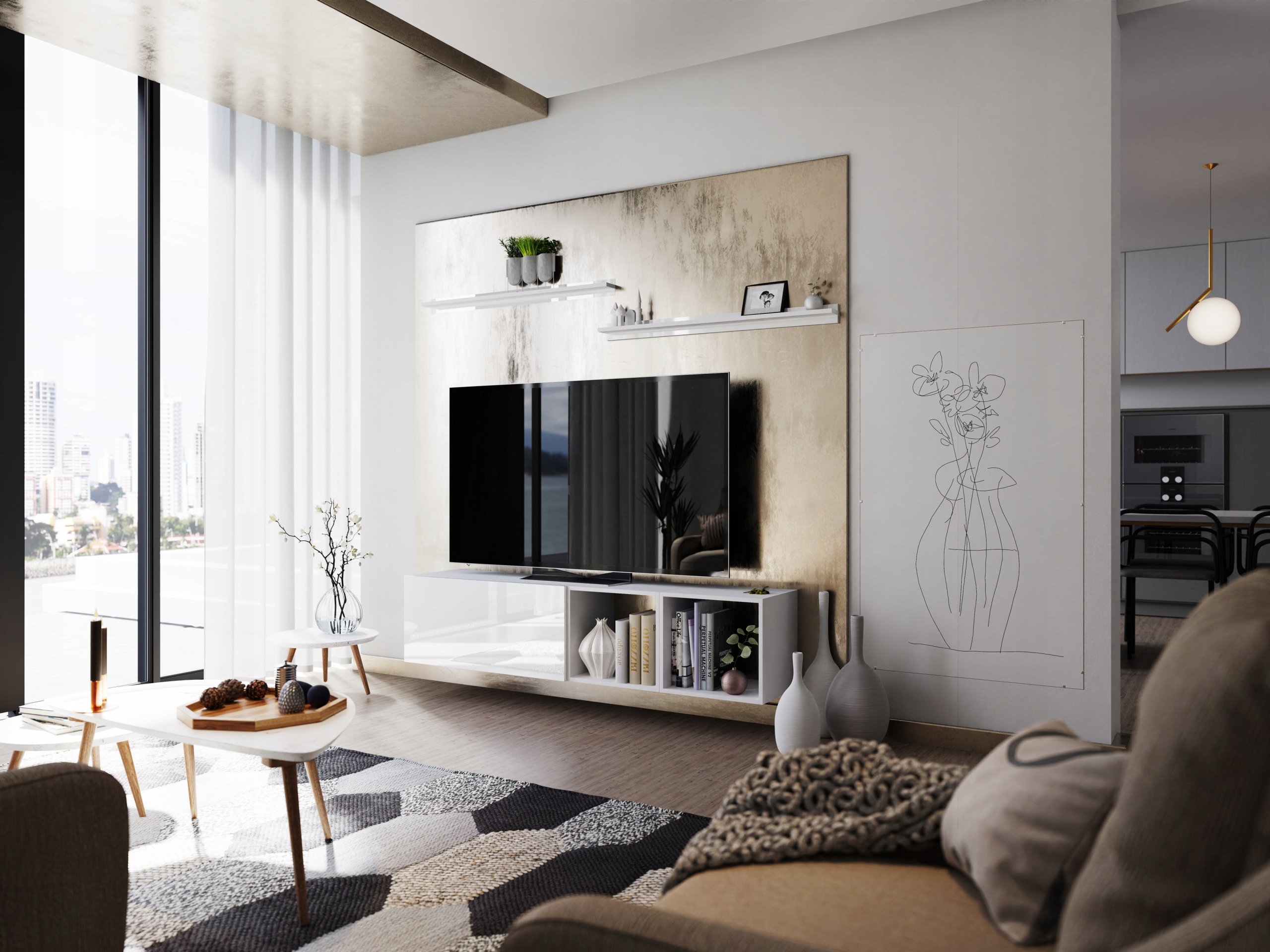 Nábytková Stěna Rtv Nábytek do obývacího pokoje 180 FMB17 O-sofa