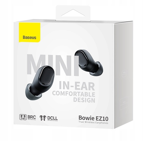 BASEUS SŁUCHAWKI BEZPRZEWODOWE BOWIE EZ10 BLUETOOTH 5.3 TWS Mikrofon brak informacji