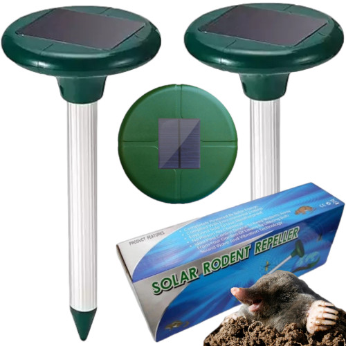 

2X Silny Solarny Odstraszacz Kretów Nornic Krety