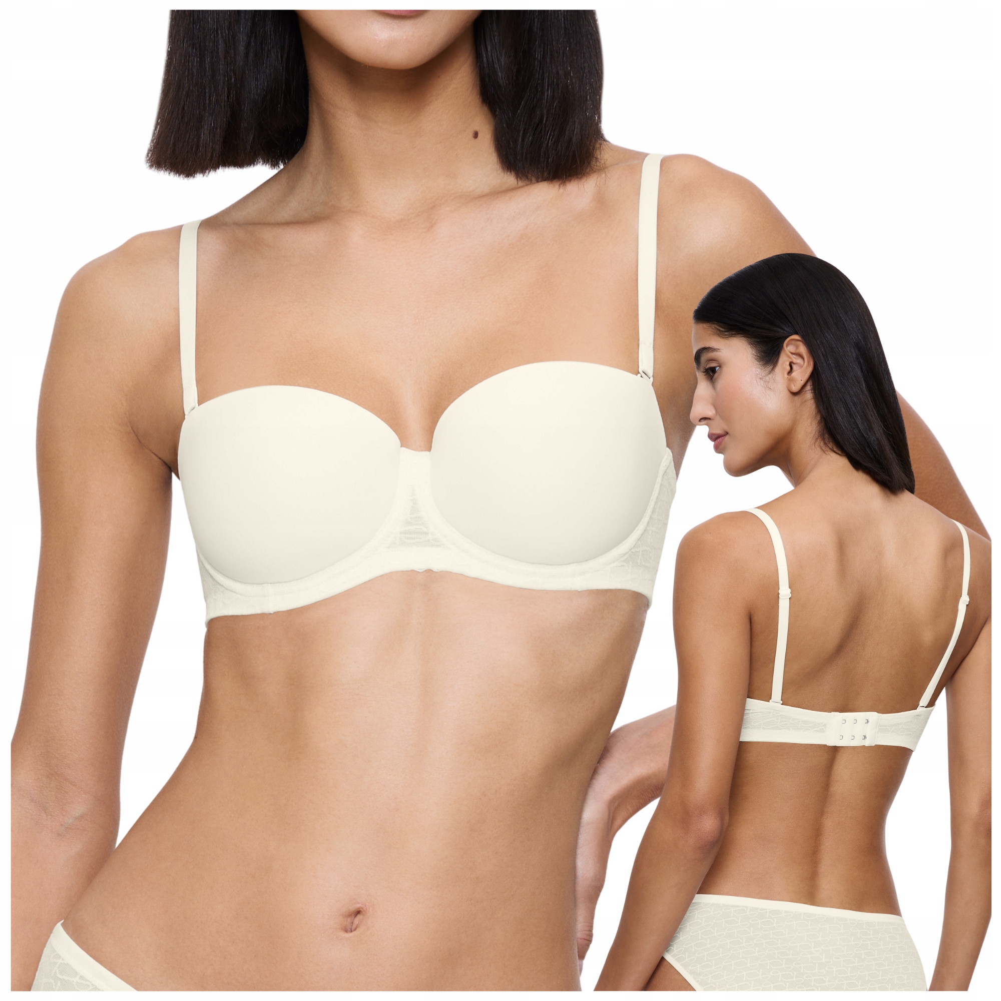 Podprsenka bardotka podprsenka strapless hladká Triumph Signature Sheer Wdp 85F