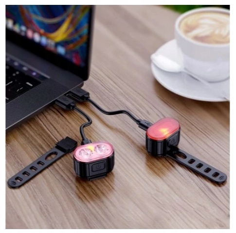 Oświetlenie rowerowe LOGIT SYGNAŁ ŚWIATŁO Model SYGNAŁ ŚWIATŁO ŚWIATEŁKO TYLNE PRZEDNIE LAMPA MOC