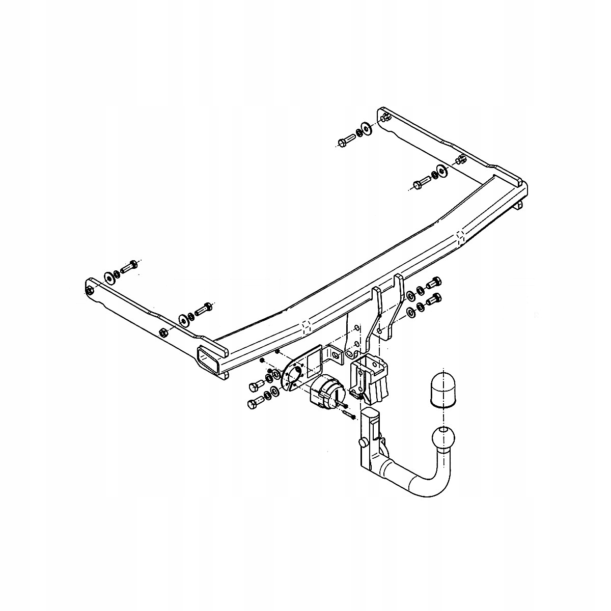 Hak Wypinany Audi A6 Allroad 4G C7 Kombi 12-18 MODUŁ WIĄZKA 13 PIN GRATIS Producent Steinhof