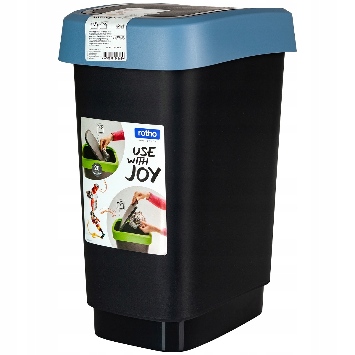 

Kosz na śmieci swing 10 l Twist, Rotho