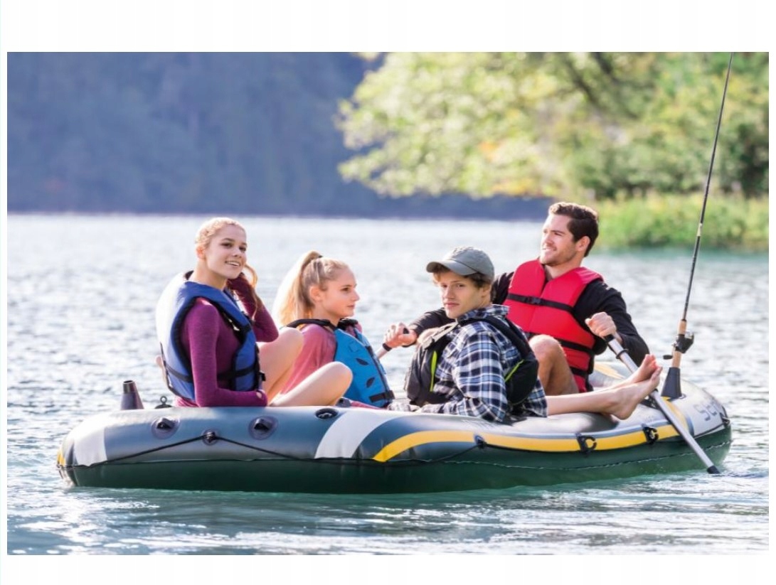 Ponton Seahawk 4 zestaw - 68351 Intex Możliwość zamontowania silnika tak