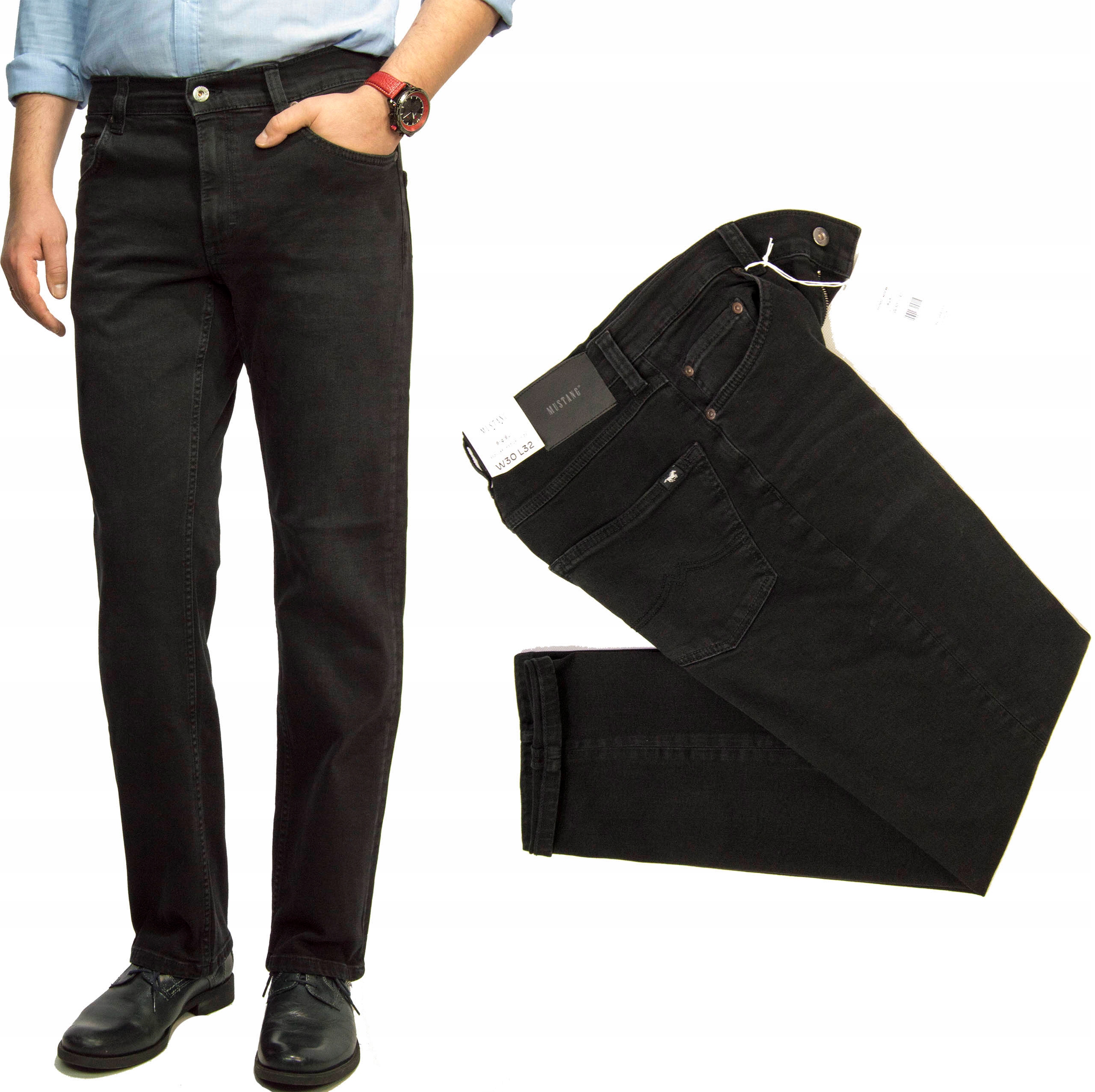 Mustang Big Sur 981 Black džínové kalhoty W36 L30