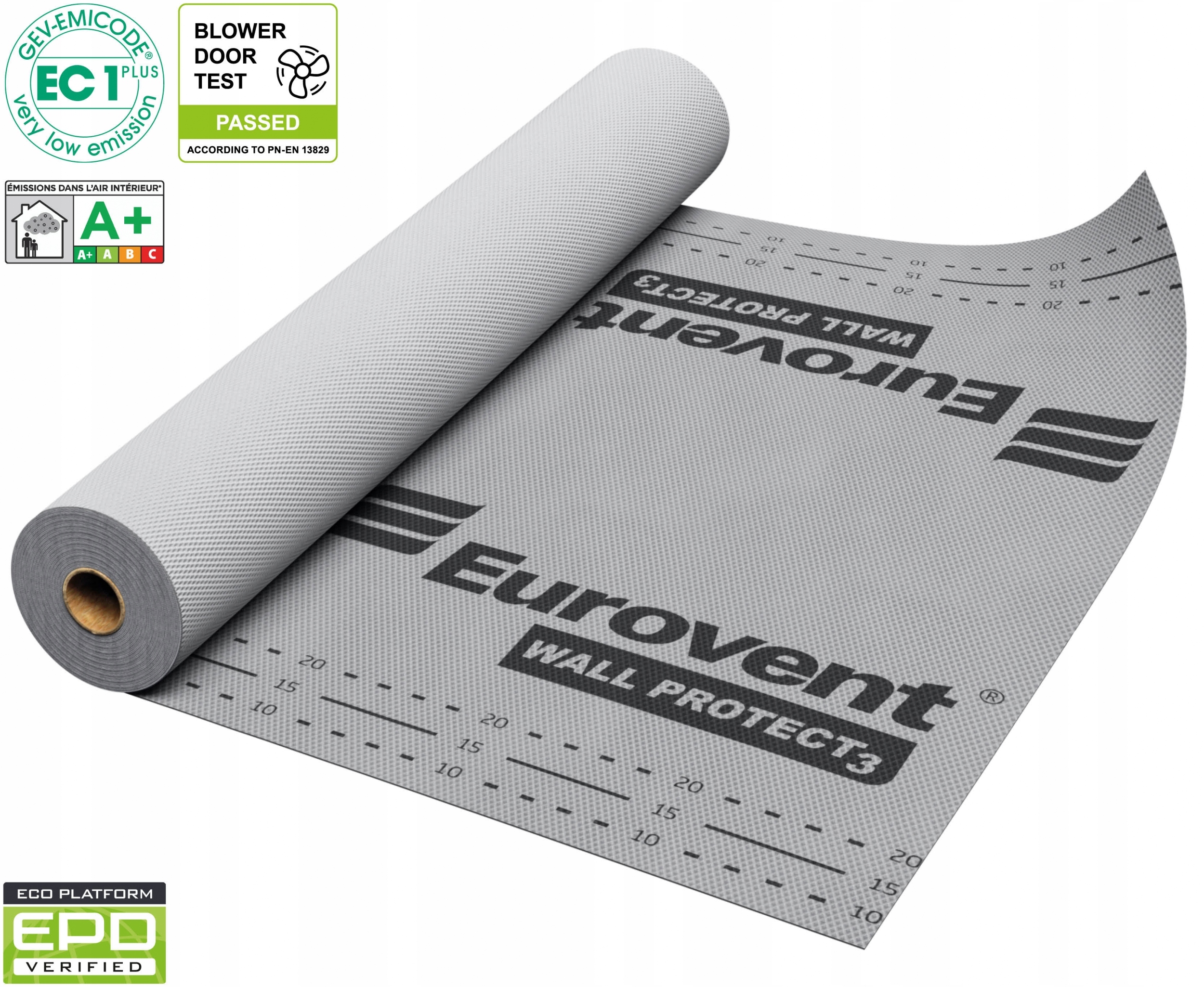 Eurovent Wall Protect 3 Fólia Vetro Izolačná Membrána 50 x 1,5 90 g/m2
