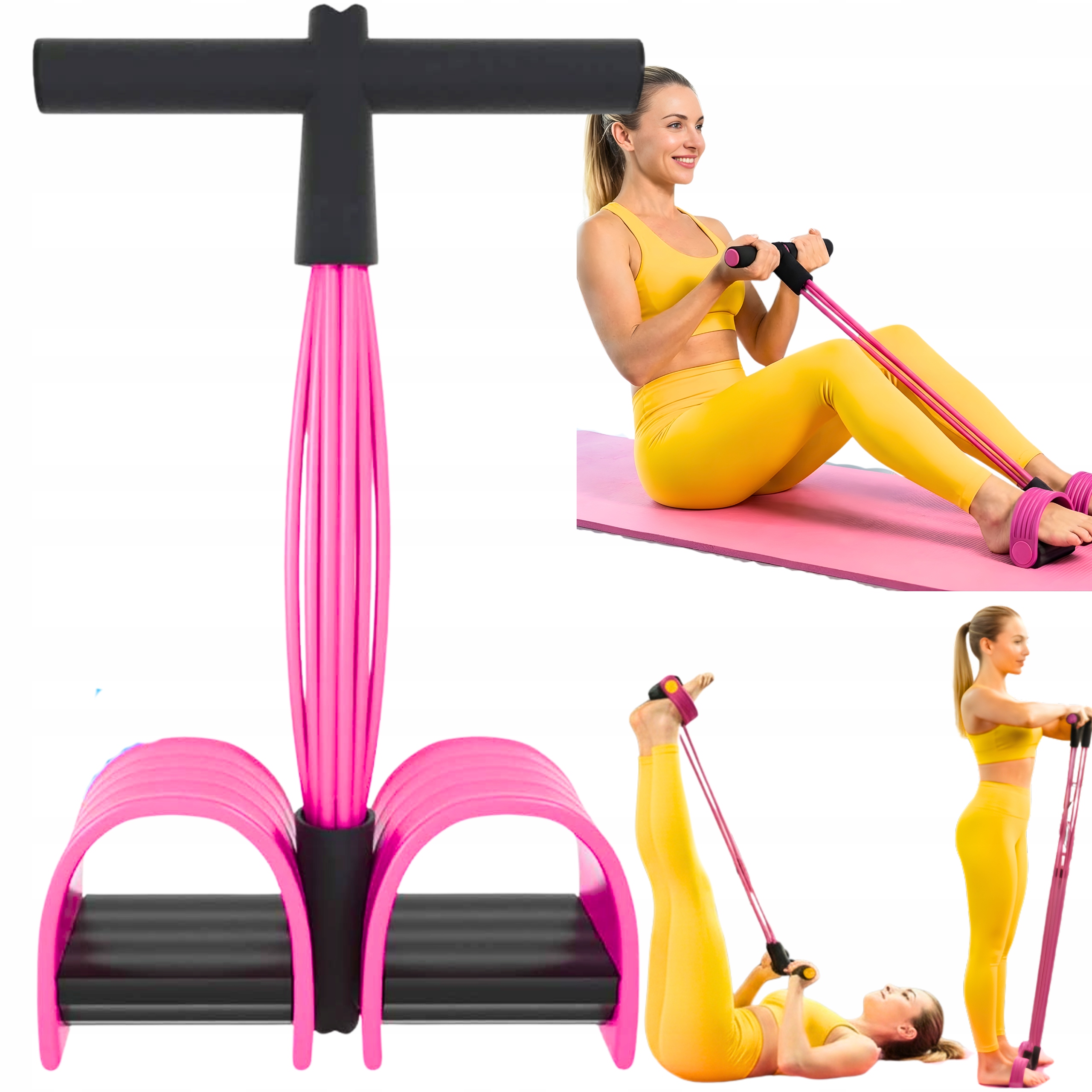 Ekspander Guma Do Ćwiczeń Brzucha Rozciągania Ujędrniający Odchudzający