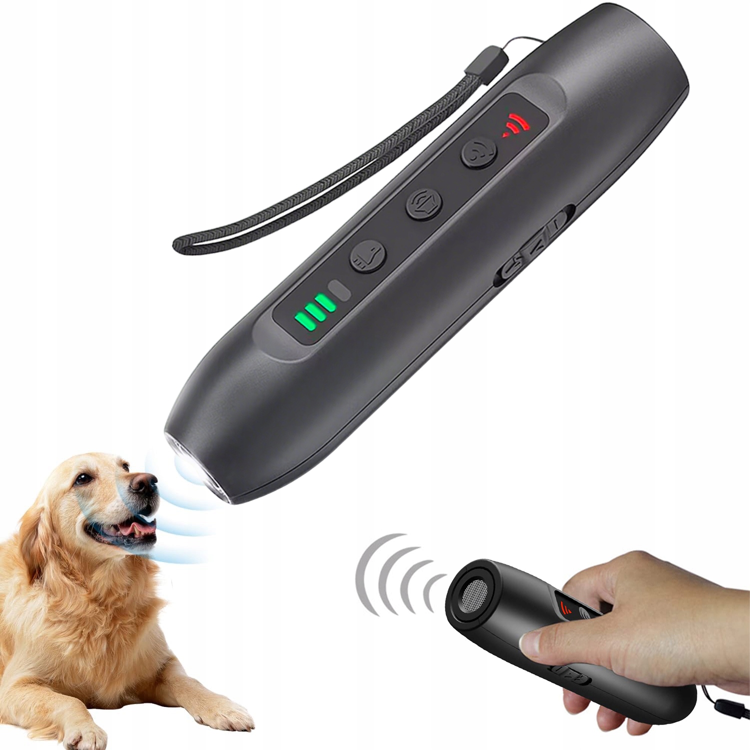 Levně Ultrazvukový Odpuzovač Psů Pro Výcvik, Svítilna Proti Štěkání