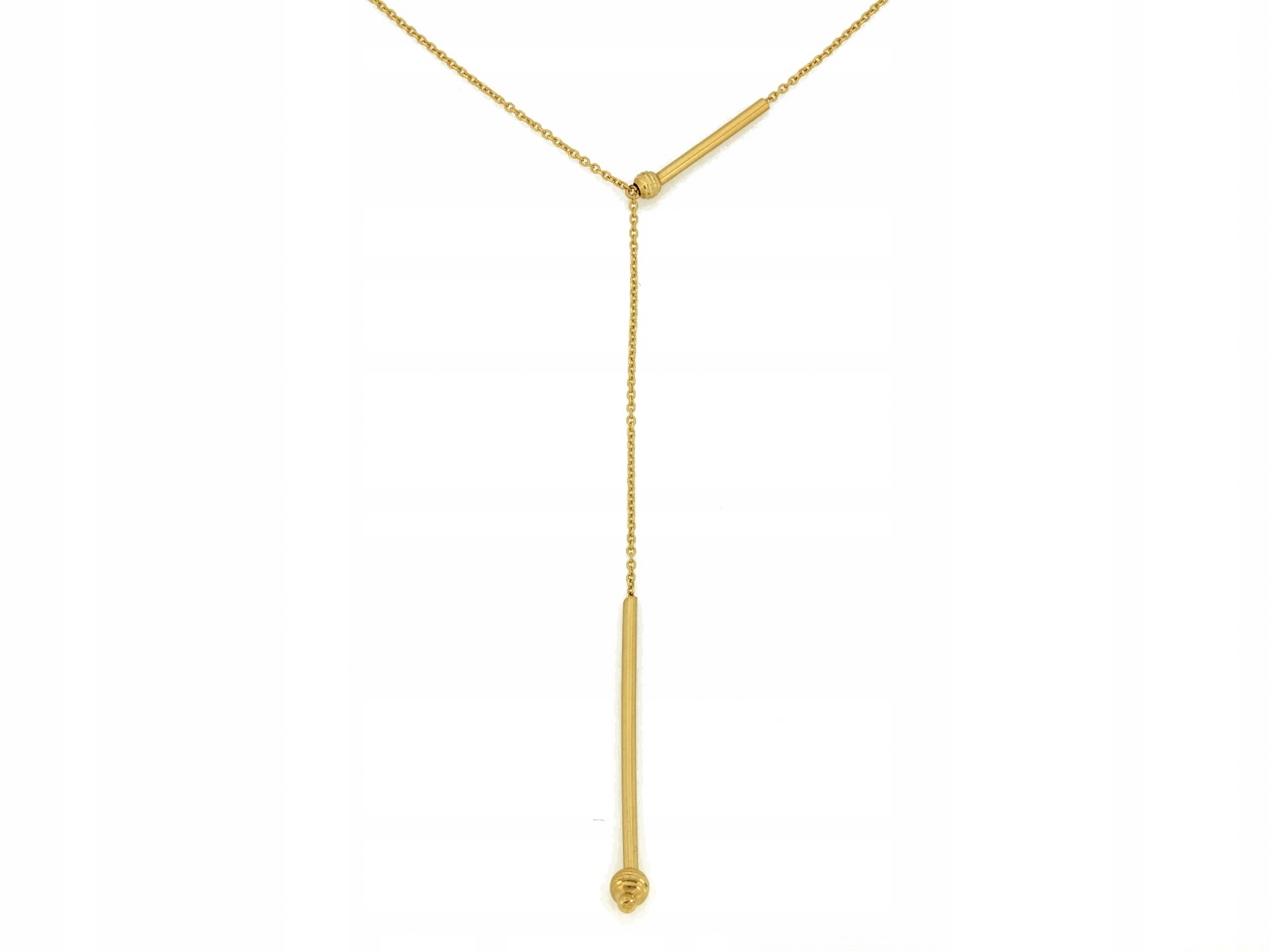 Moderní zlatý vzor 585 Elegantní vzor s kuličkami 1.95 g kravata hůlka r45