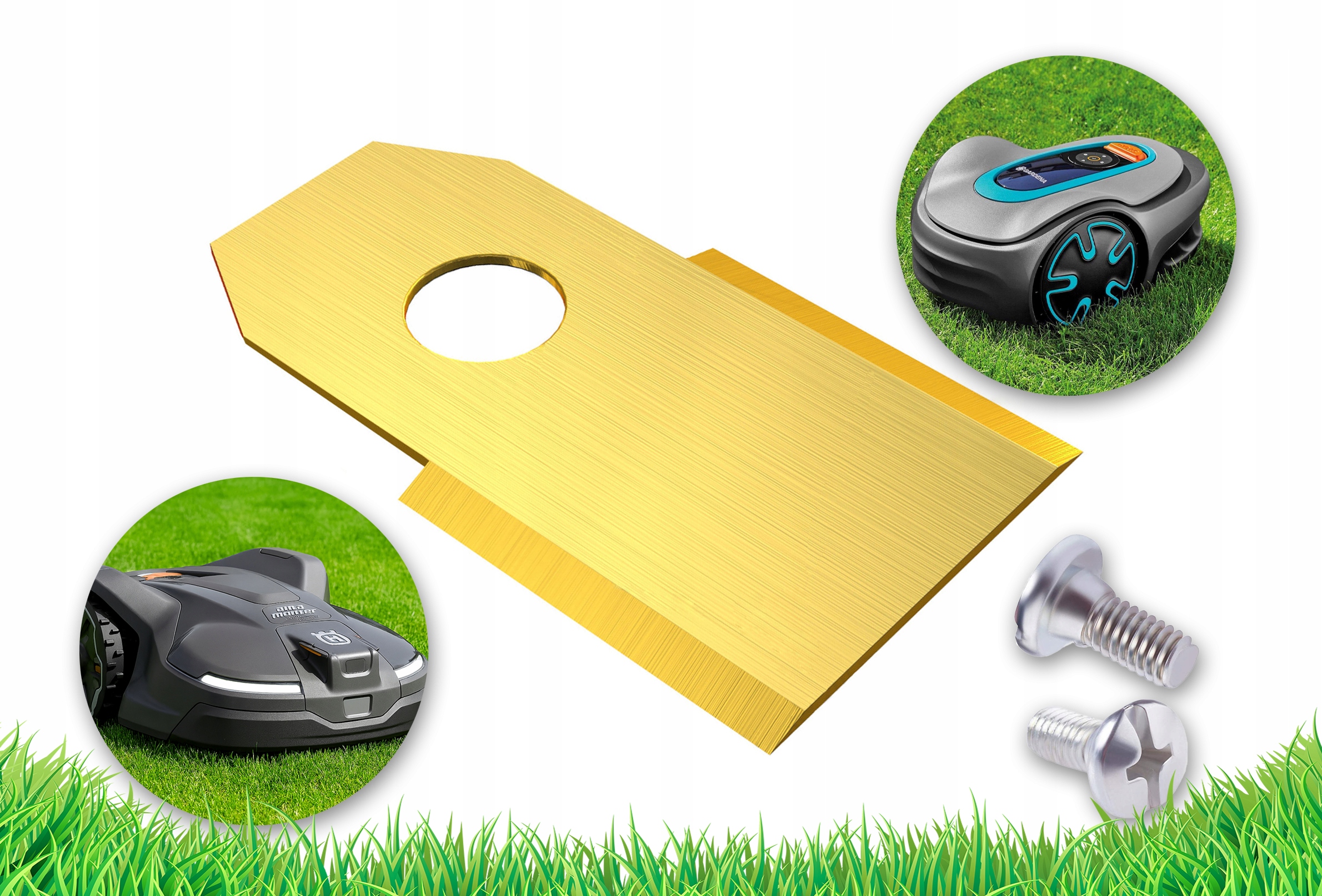 Titanové Nože Šrouby Sekačky Husqvarna Automower 315 305 310 415 x 9 ks