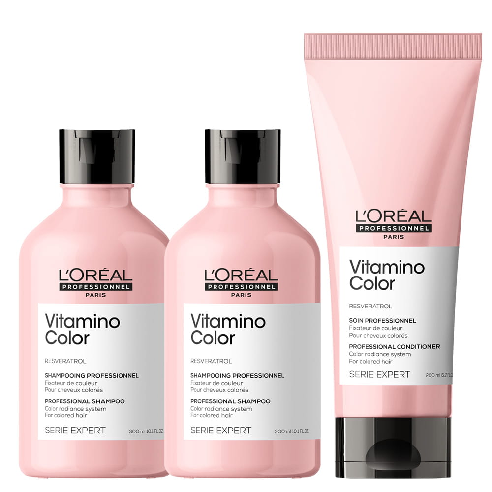 Loreal Vitamino Color 2x šampon 300 ml maska 250 ml barvené vlasy