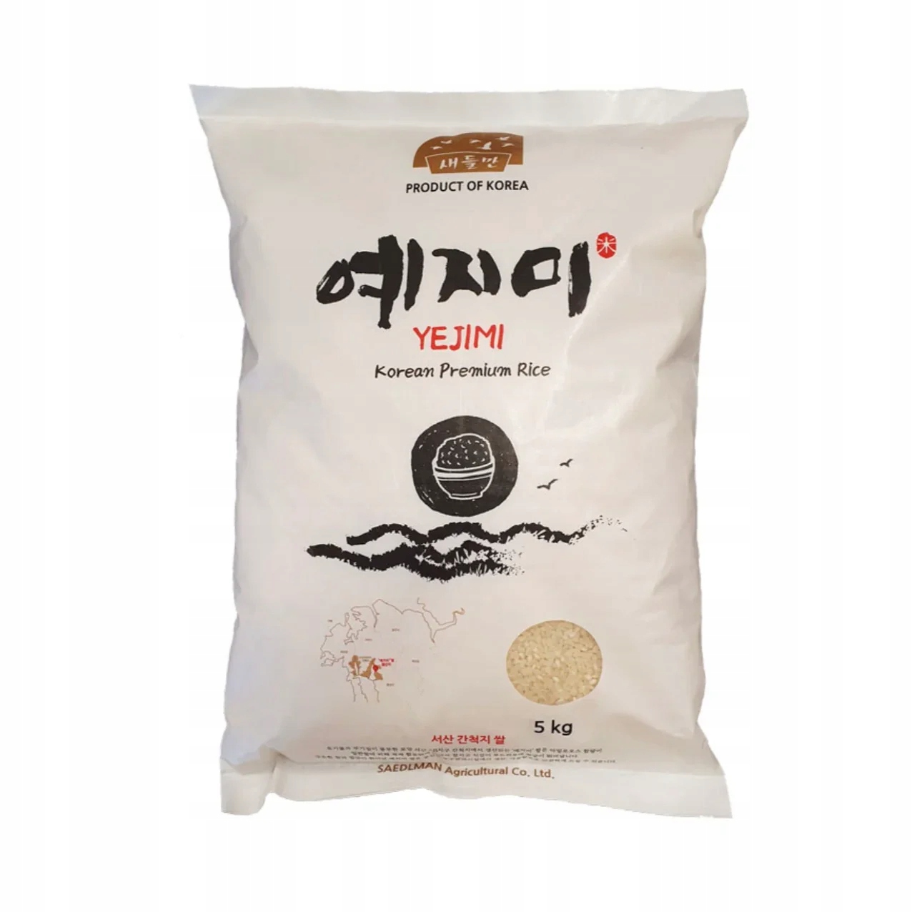 Yejimi Koreański ryż Premium 5kg krótkoziarnisty kleisty Bibimbap sushi