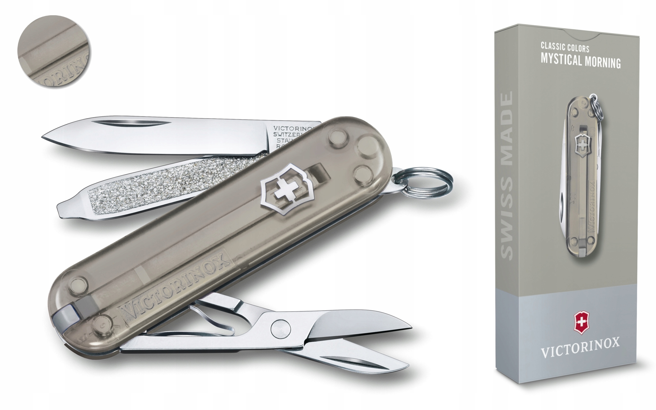 Victorinox 0.6223.T31G, scyzoryk Classic Sd, 58 mm, 7 funkcji, pudełko